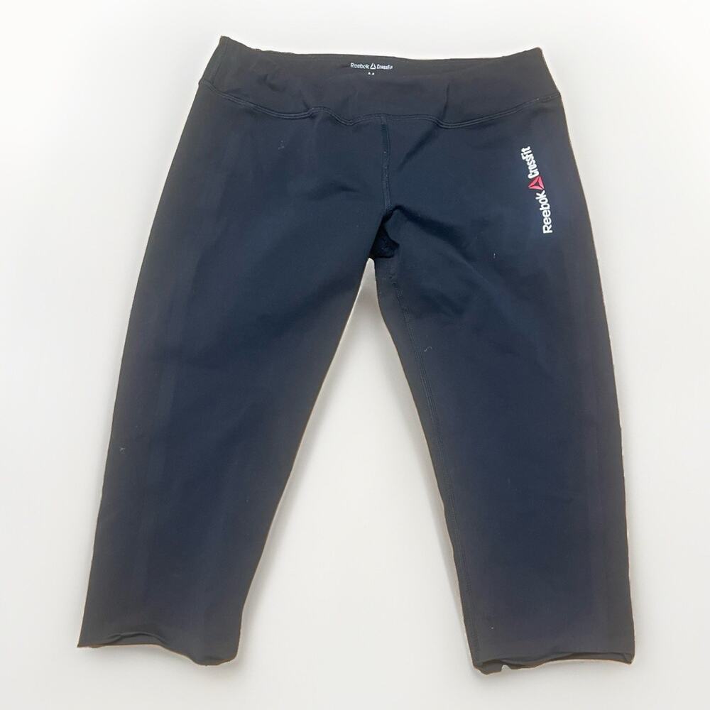 Reebok CrossFit Bike Leggings Capri Crop Workout Size M Black